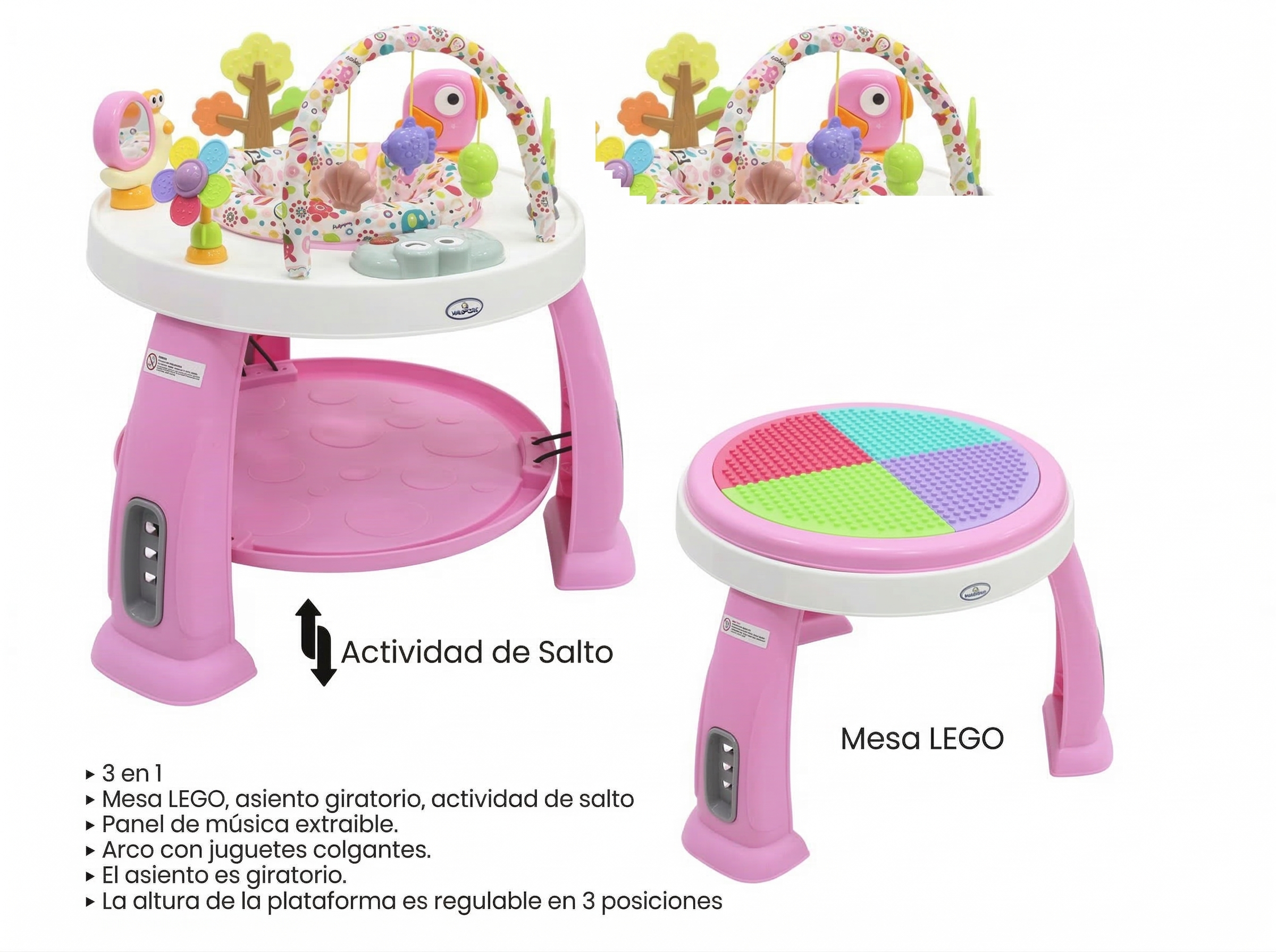 Centro de Actividades 3 en 1 WASP1255