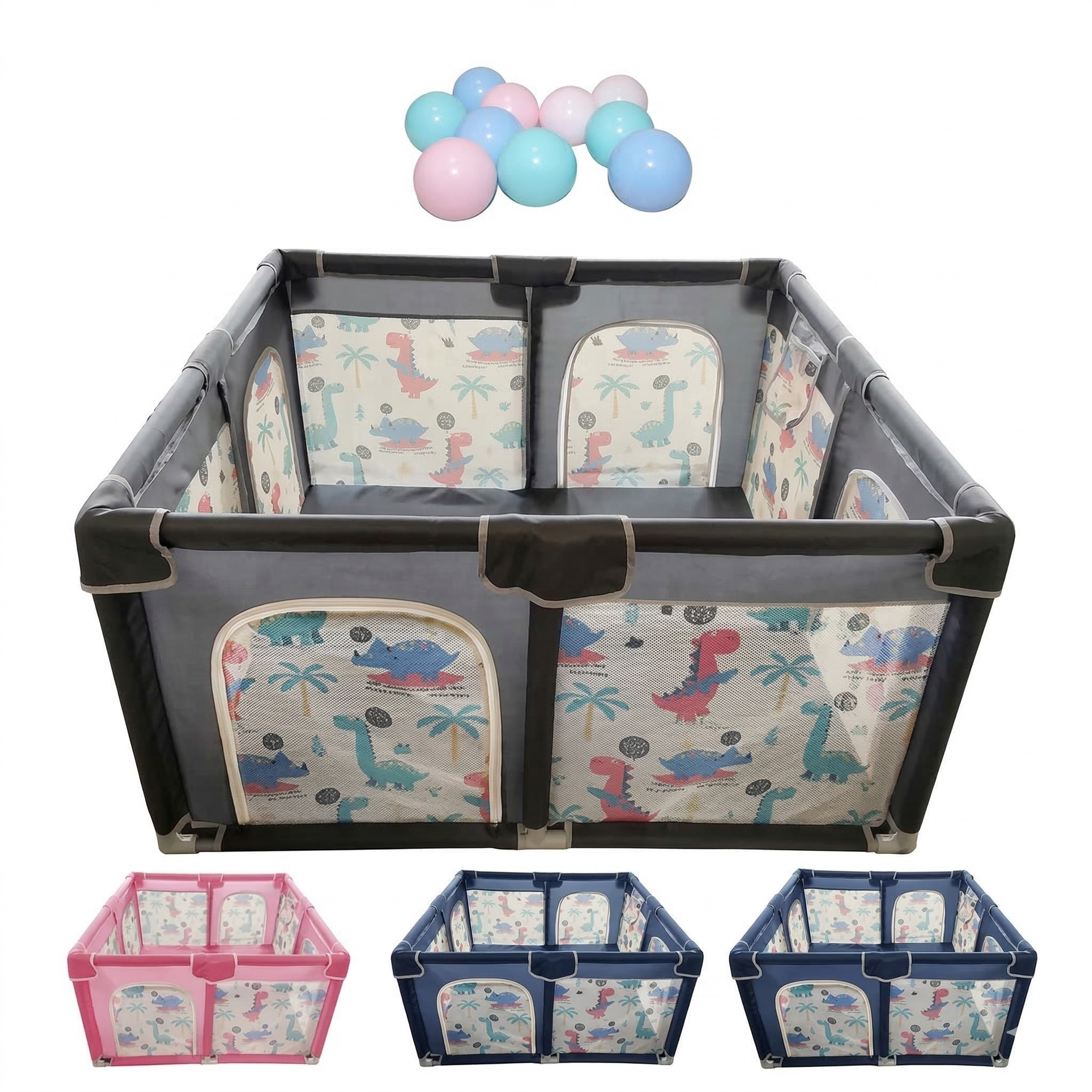 Corral de Juegos Cuadrado con Diseño