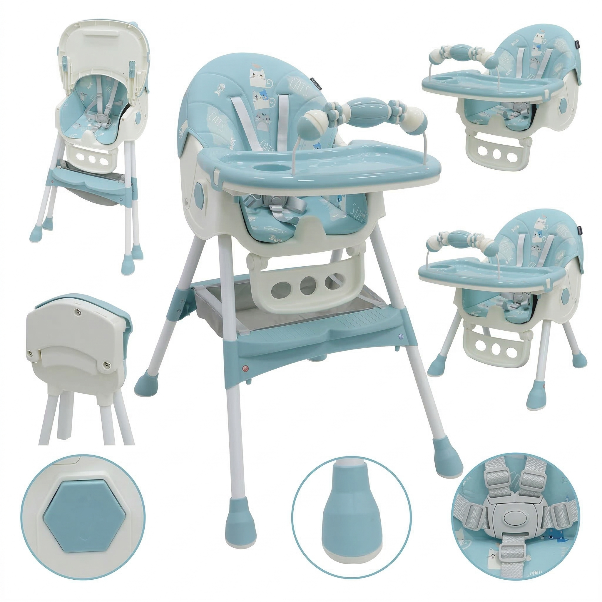 Silla de Comer Convertible 2 en 1